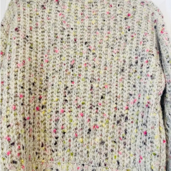 BIMBA Y LOLA Spain Designer Sweater Chunky Confetti Soft Cozy Sz M - Picture 6 of 10